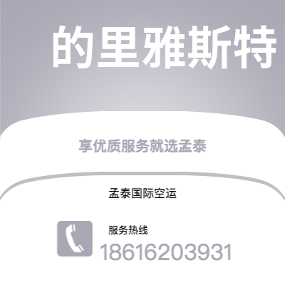 嘉义市到的里雅斯特空运公司|嘉义市至意大利的里雅斯特航空运输2