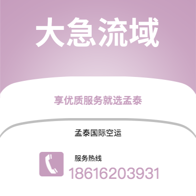 图们市到大急流域空运公司|图们市至美国大急流域航空运输2