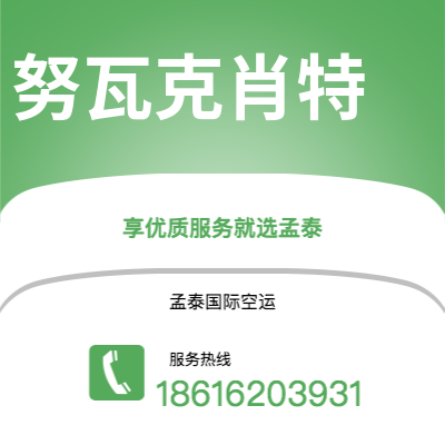 上海到努瓦克肖特空运公司|上海至努瓦克肖特航空运输2