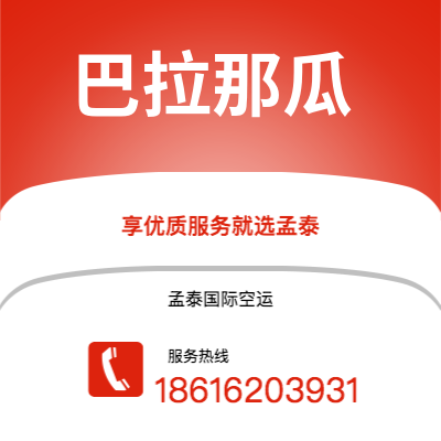 上海到巴拉那瓜空运公司|上海至巴拉那瓜航空运输2