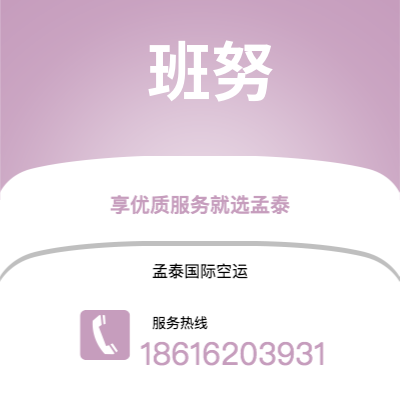 上海到班努空运公司|上海至班努航空运输2